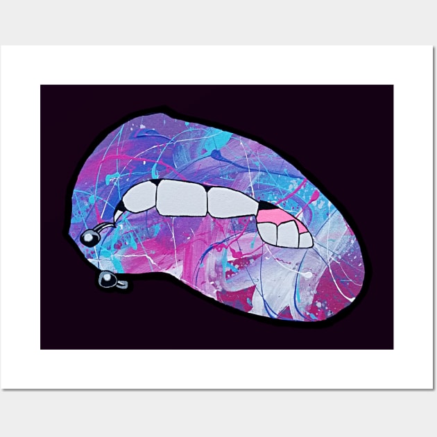 Abstract Lips [ By #ArtIzMuzikForTheEyez ] Wall Art by ArtIzMuzikForTheEyez